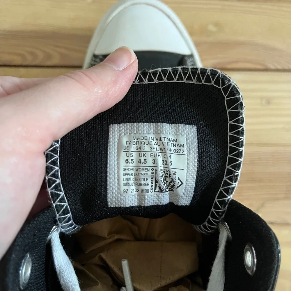Converse Chuck Taylor All Star Lugged Leather High Top Platform Sneakers - Picture 10 of 10